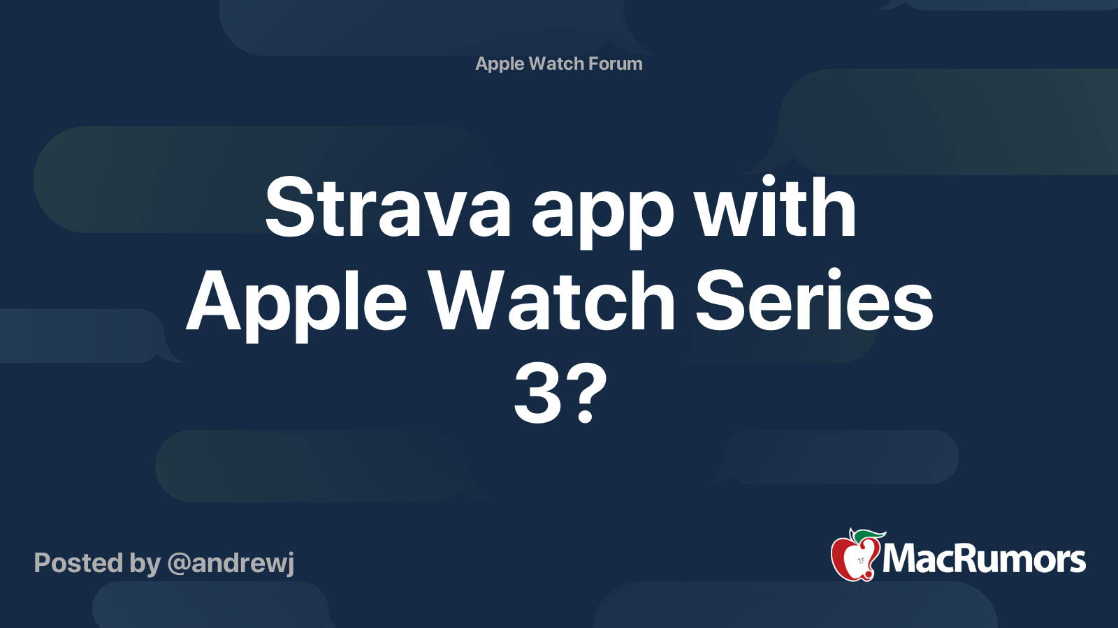 Can you use strava on apple watch best sale series 3