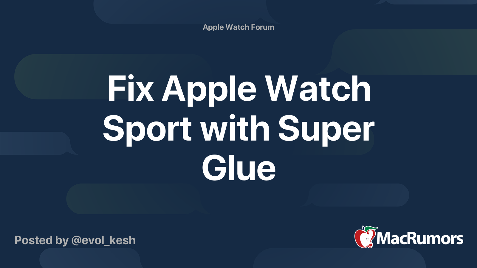 Super glue best sale apple watch screen