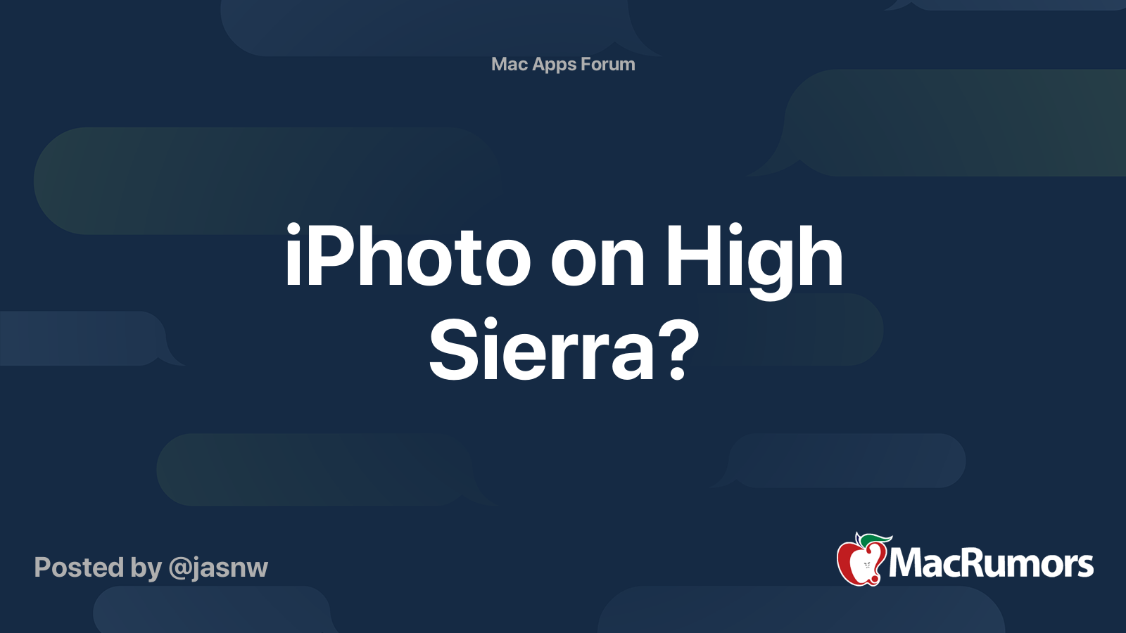 Iphoto For Mac High Sierra