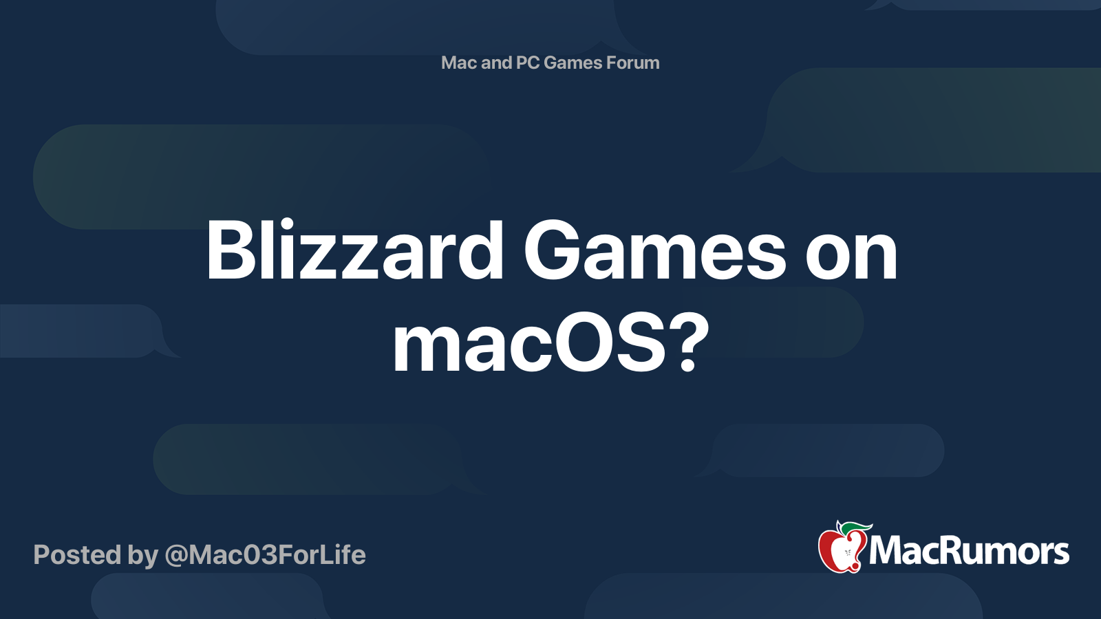 blizzard games on mac