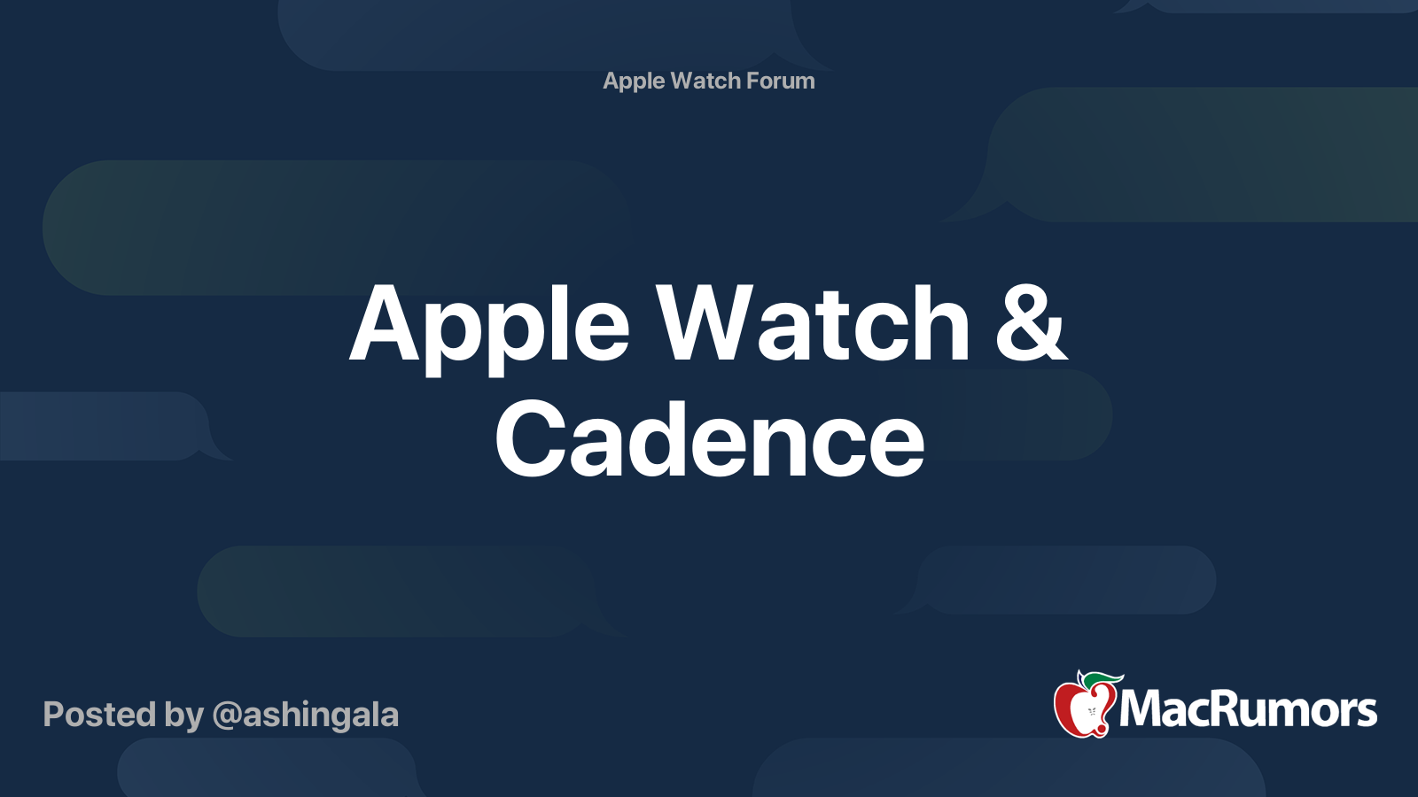 current cadence apple watch