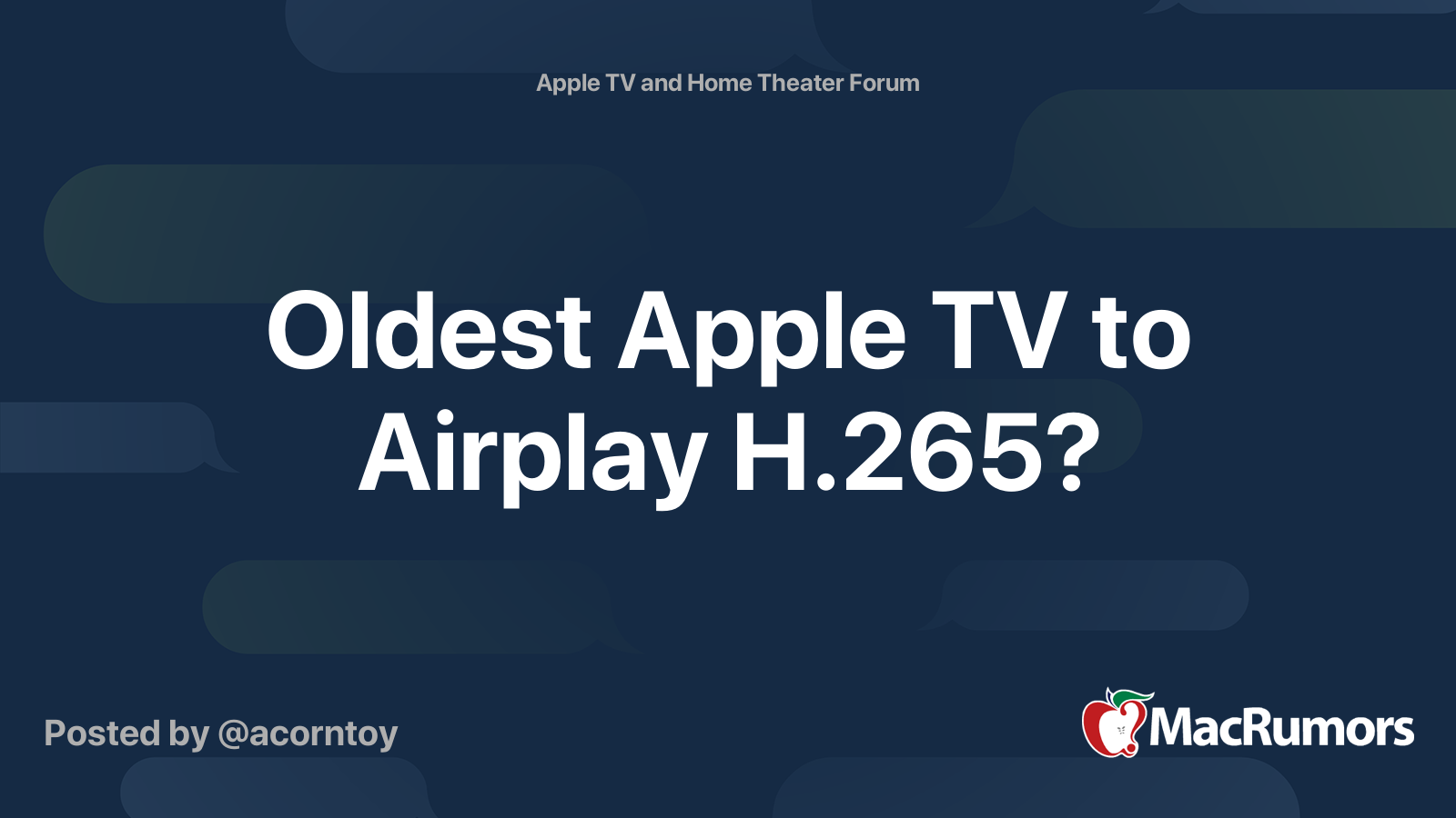 Oldest Apple TV to Airplay | MacRumors