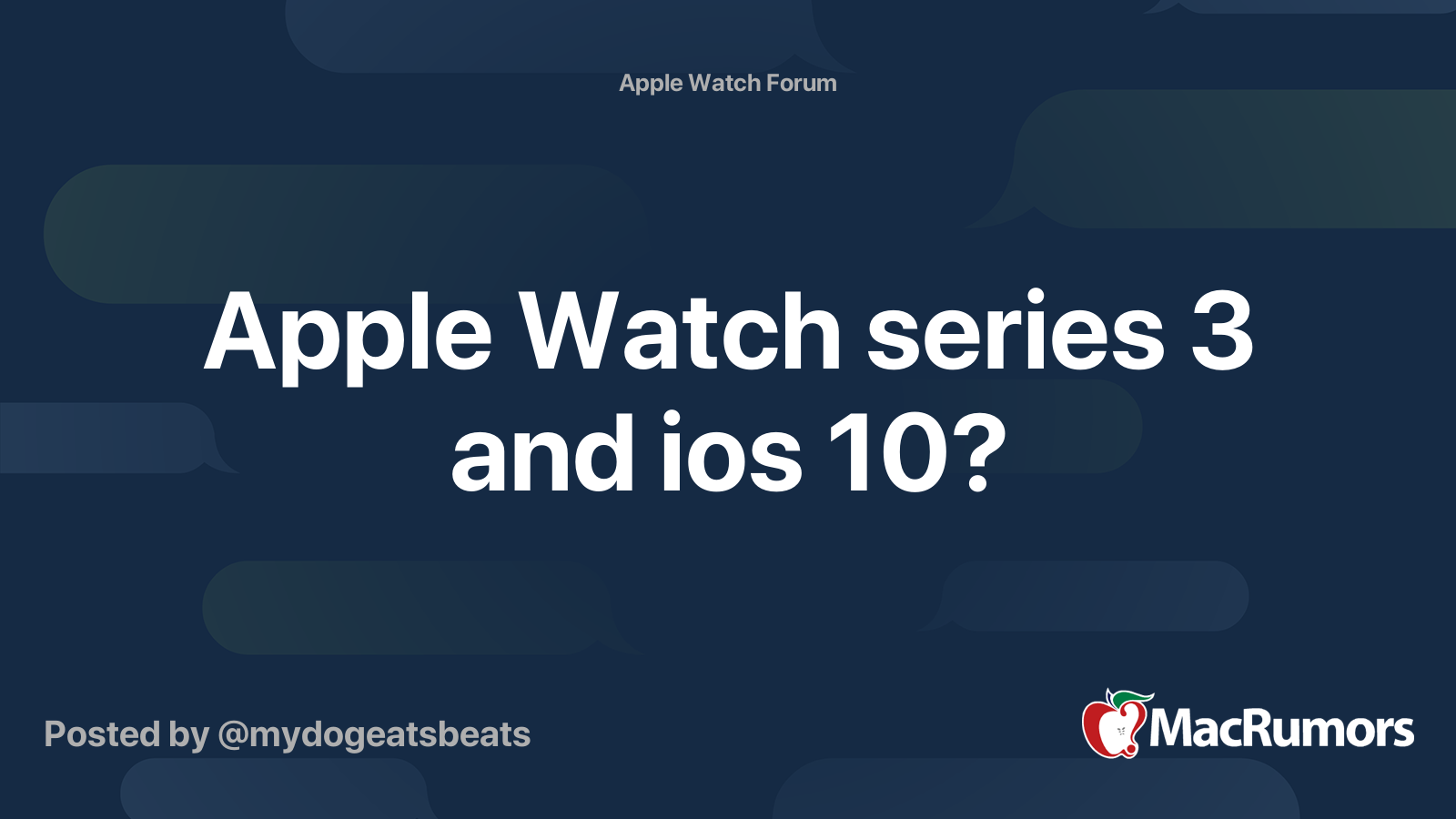 Forum apple 2025 watch 3