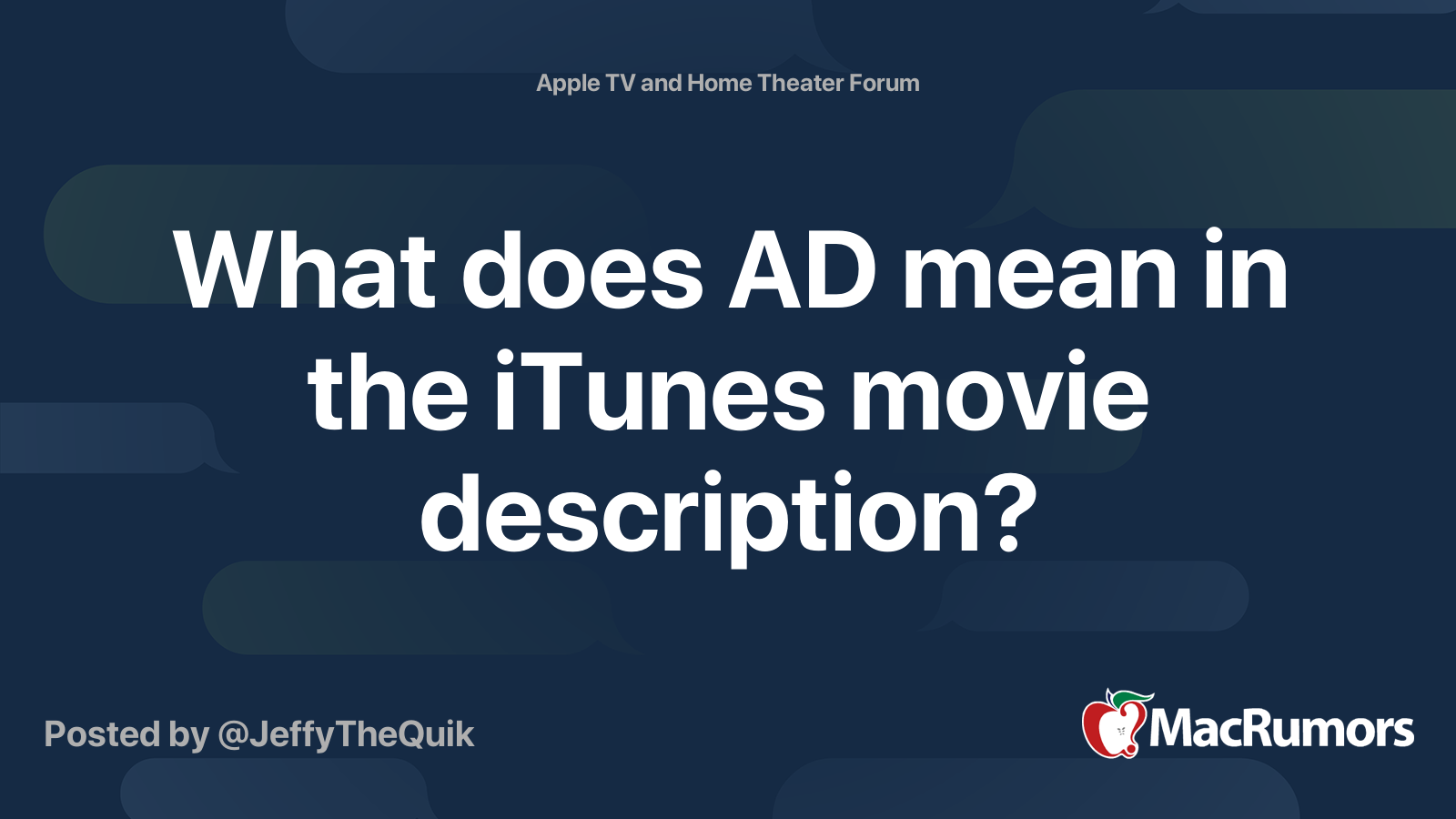 What does ad mean on TV?