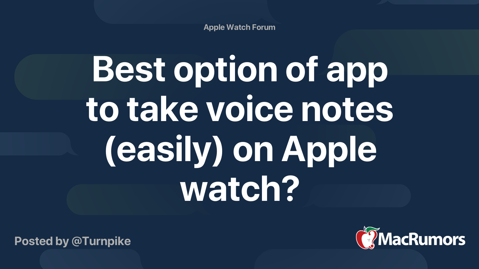 Best Option Of App To Take Voice Notes easily On Apple Watch