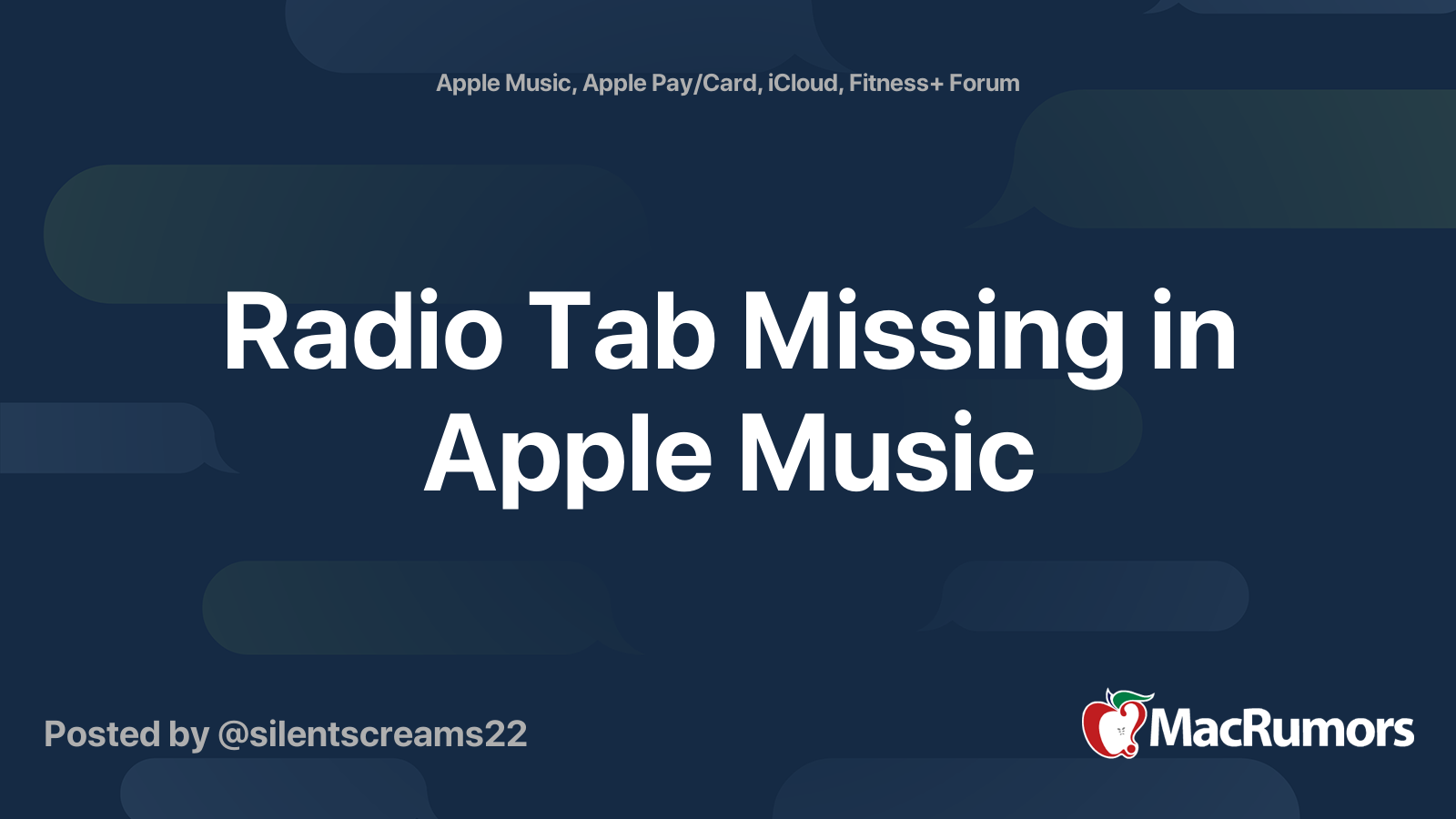 Radio Tab Missing in Apple Music MacRumors Forums
