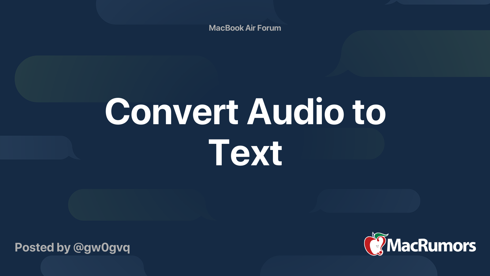 Convert audio to text mac free