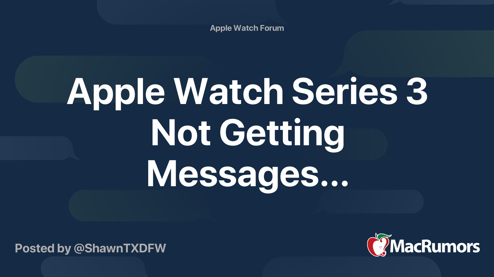 how to get text messages on apple watch series 3