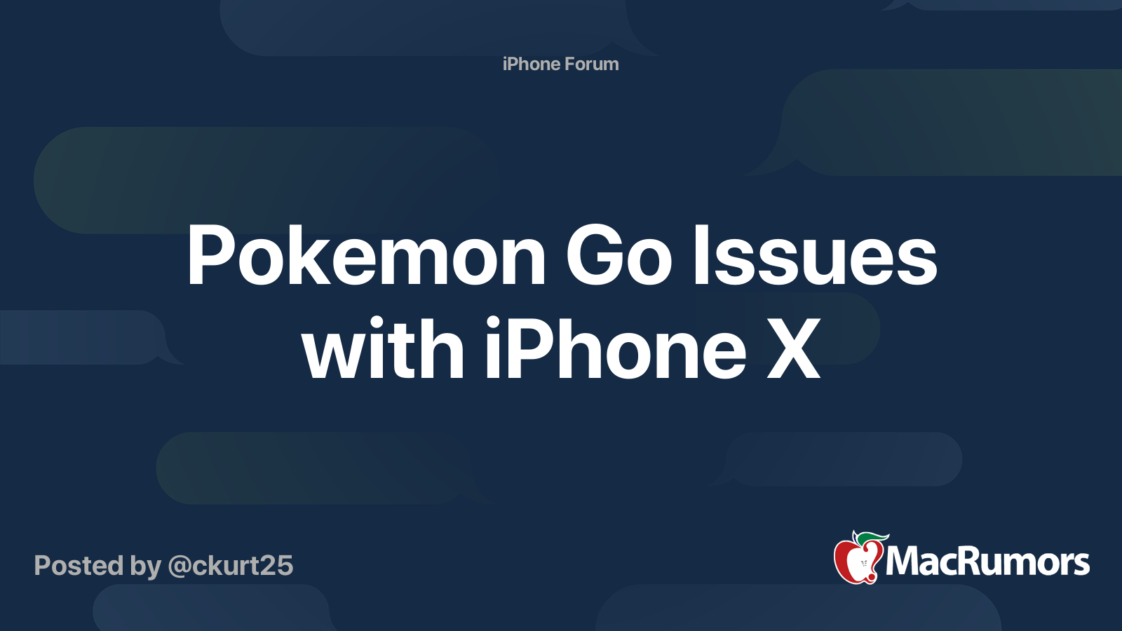 Pokemon Go Issues with iPhone X MacRumors Forums