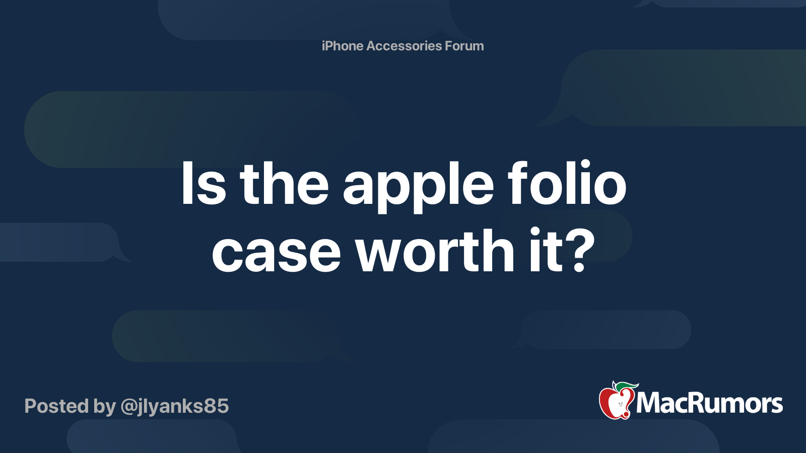 Is the apple folio case worth it? MacRumors Forums