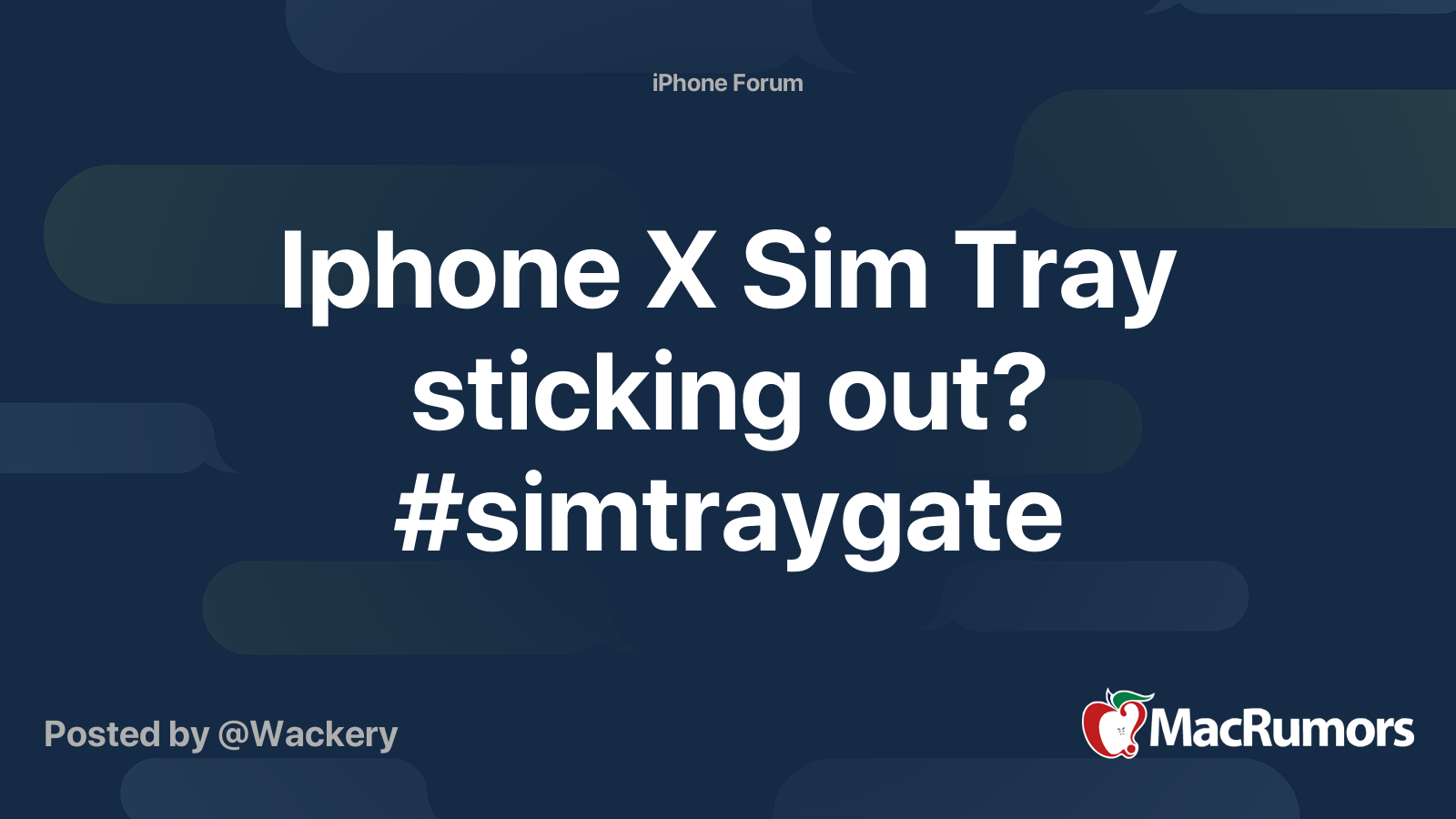 Iphone X Sim Tray sticking out? #simtraygate | MacRumors Forums