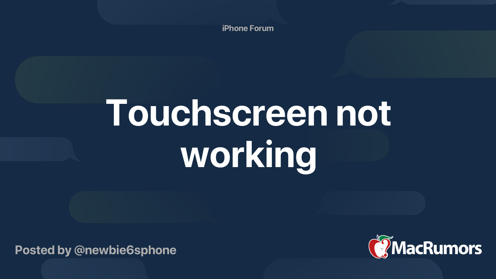 what to do when your screen touch is not working