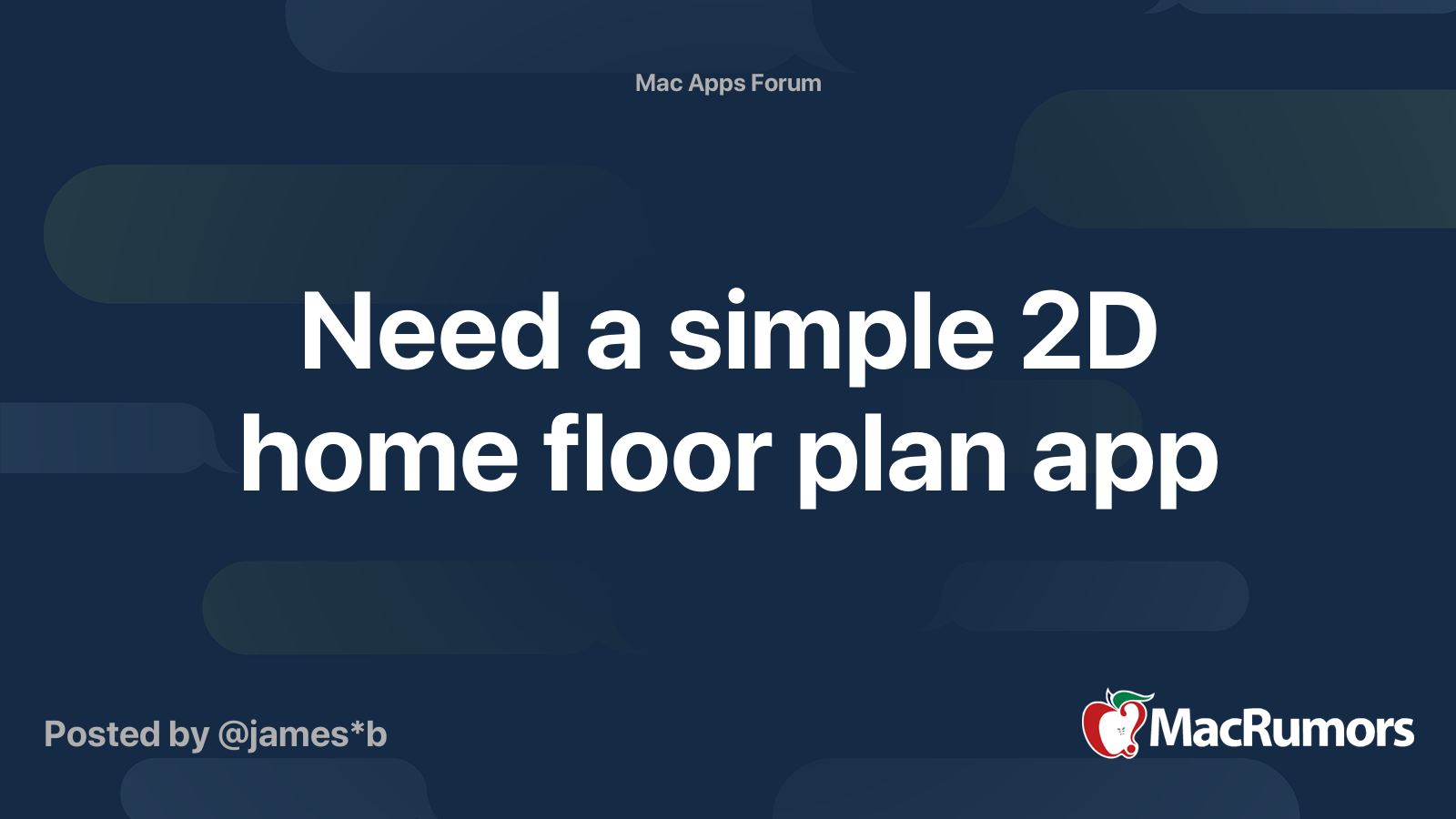 Need A Simple 2d Home Floor Plan App