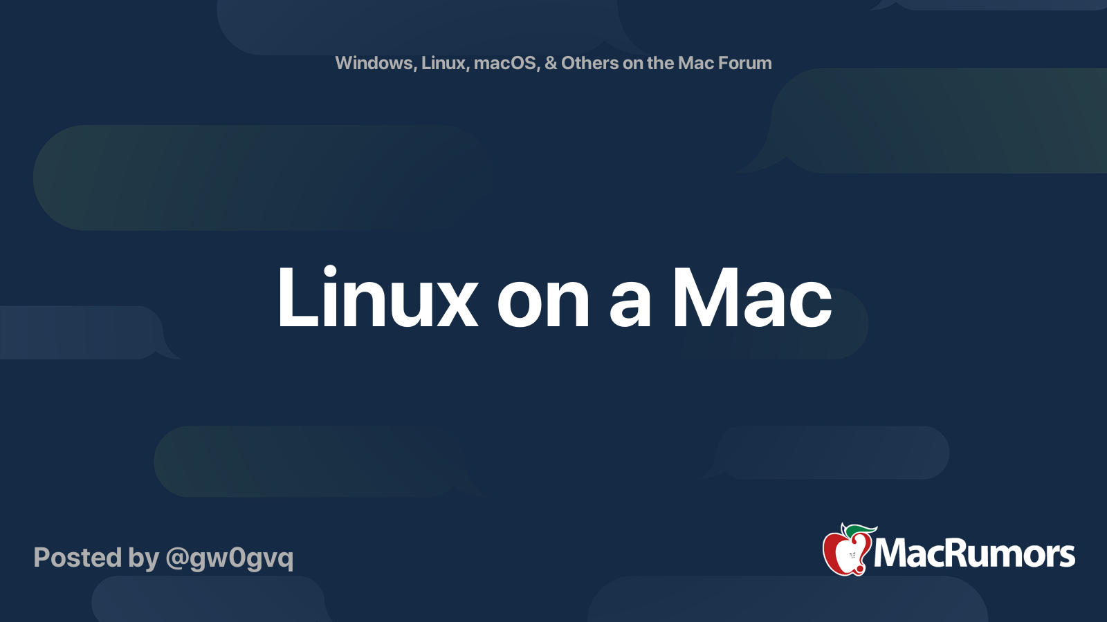 linux-on-a-mac-macrumors-forums