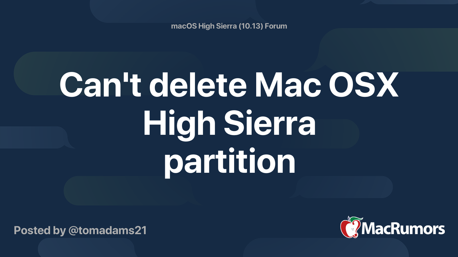 Delete Efi Partition Mac High Sierra Clearance