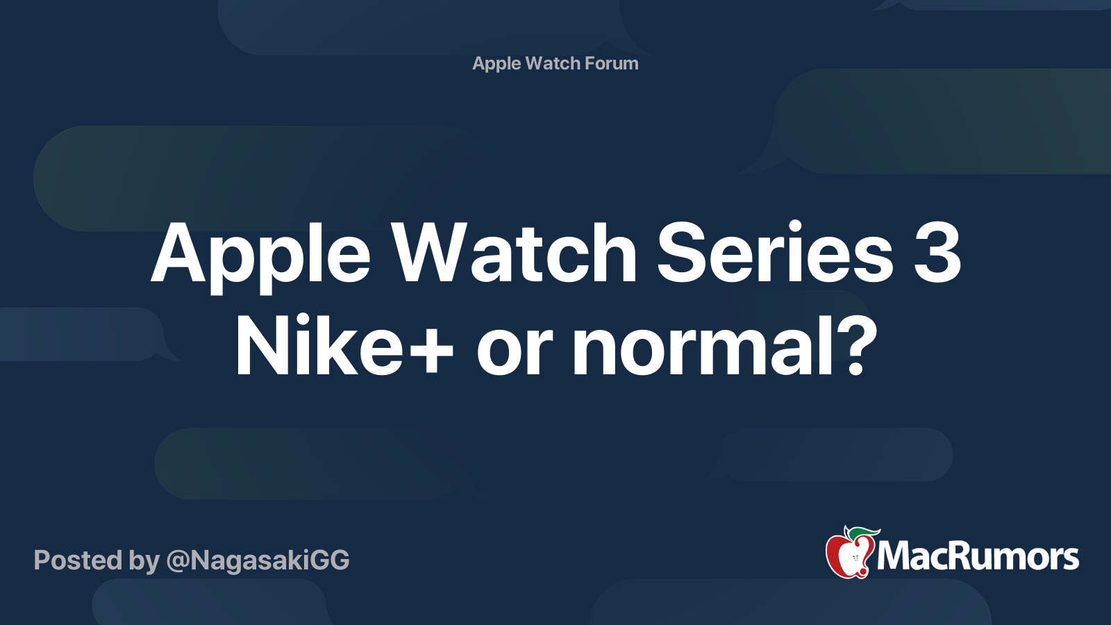 apple watch nike series 3 vs normal