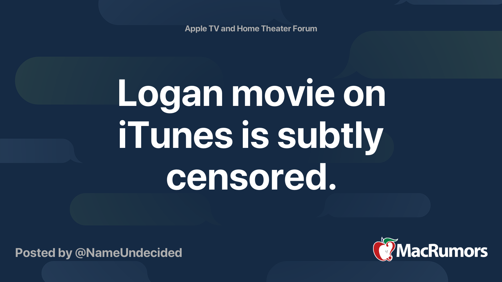 Logan Movie On Itunes Is Subtly Censored Macrumors Forums