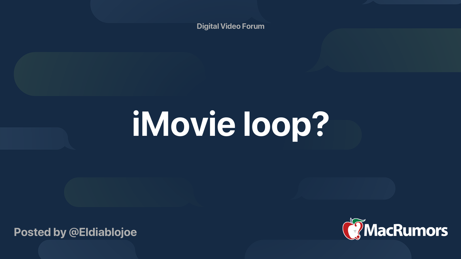 loop video iphone imovie