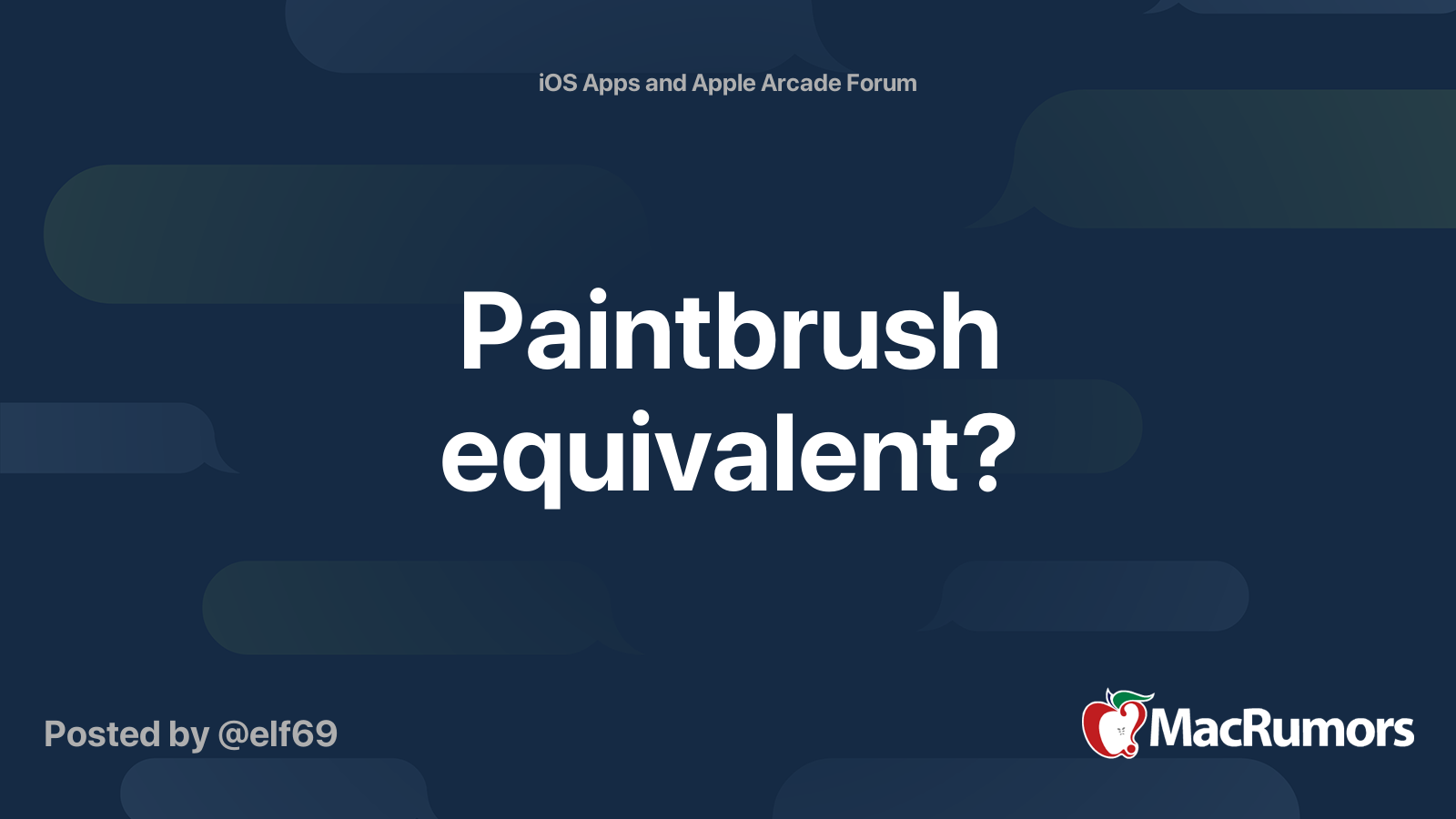 paintbrush equivalent for mac