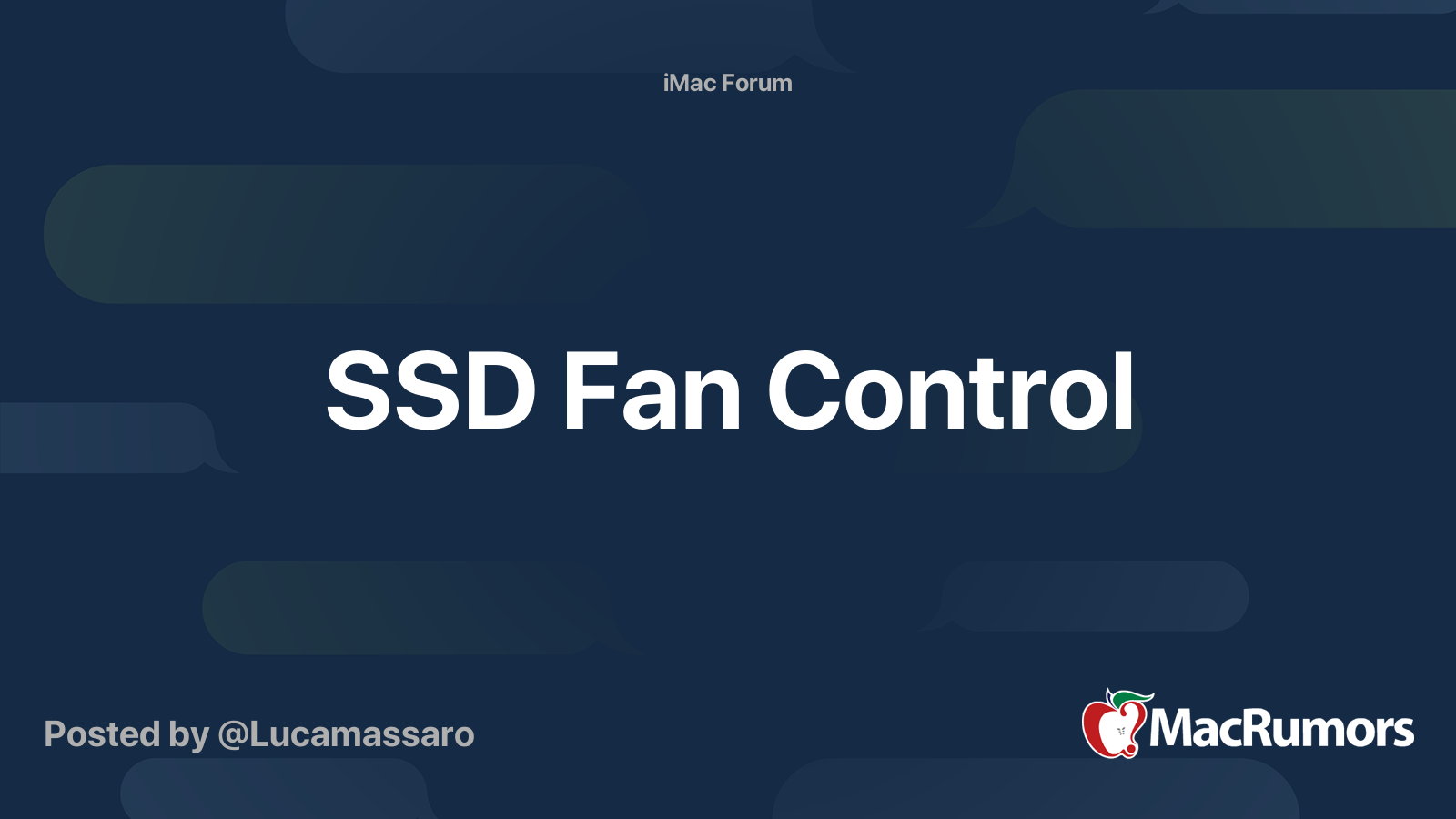 Ssd Fan Control Macrumors Forums Ssd Fan Control Macrumors Forums