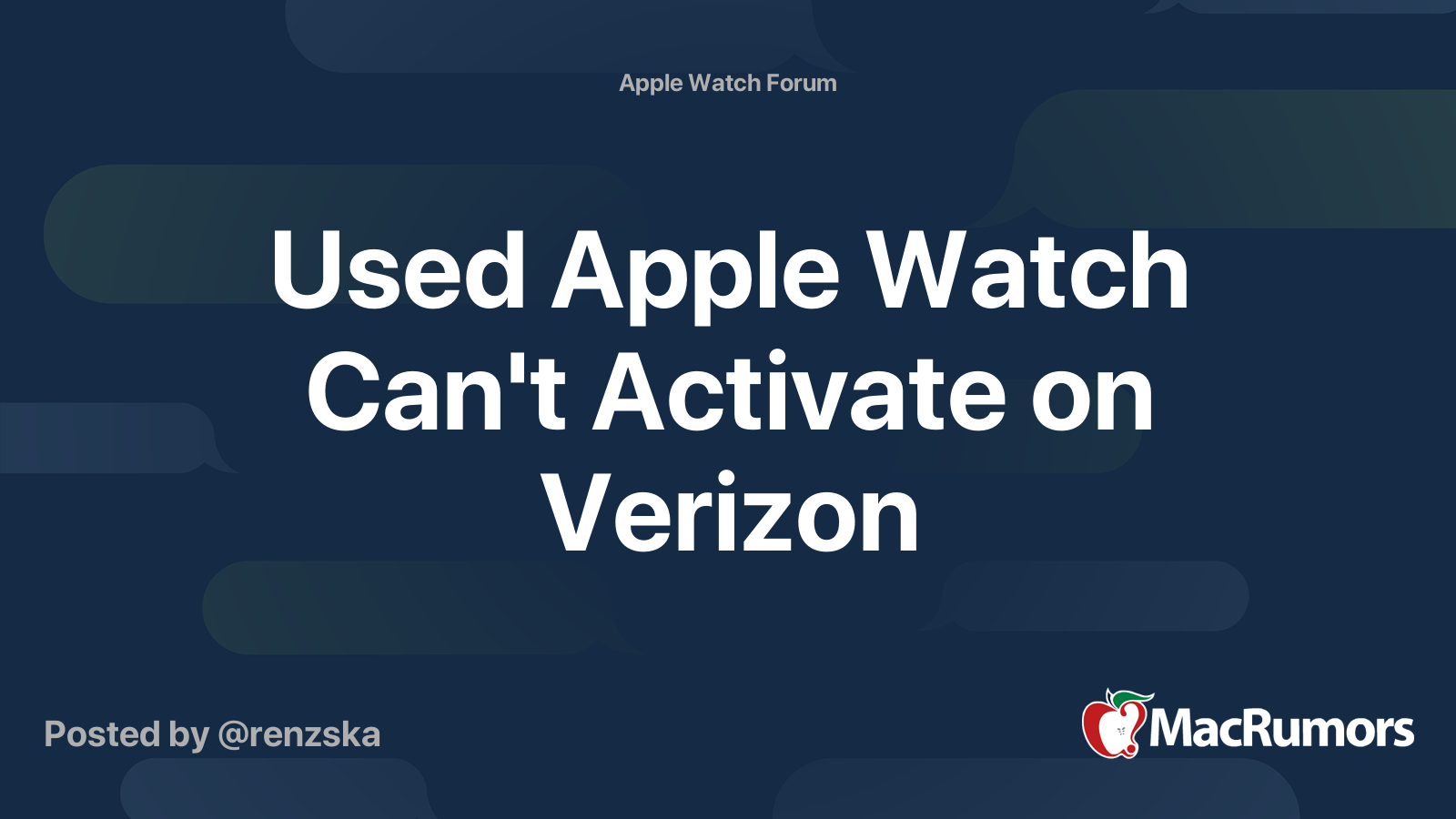 Activating apple store watch on verizon