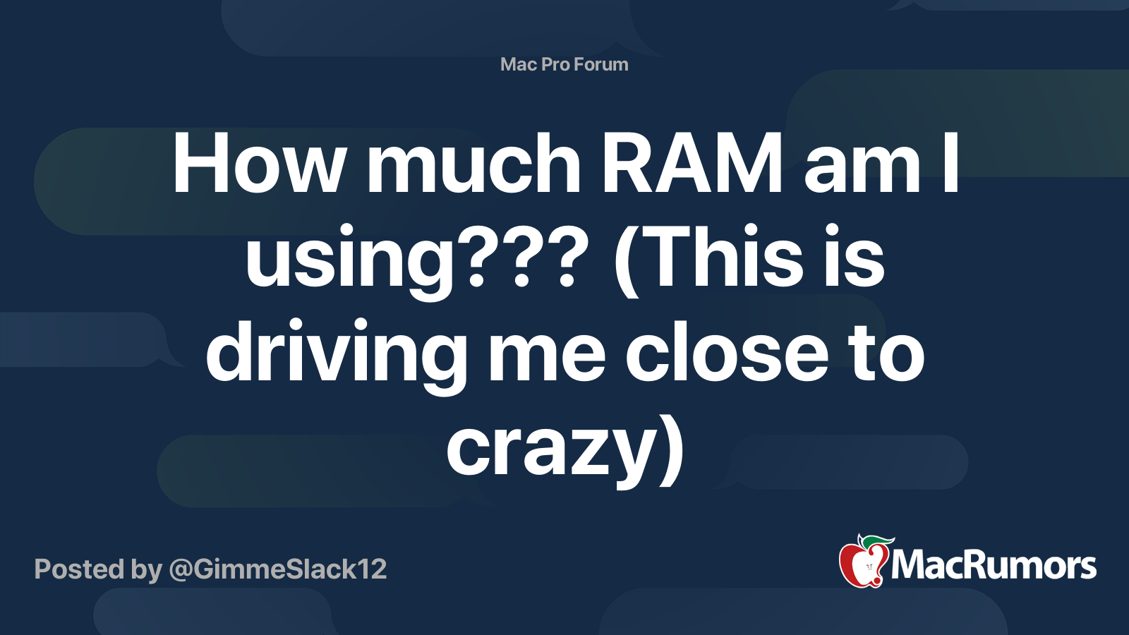 How Much RAM Am I Using This Is Driving Me Close To Crazy