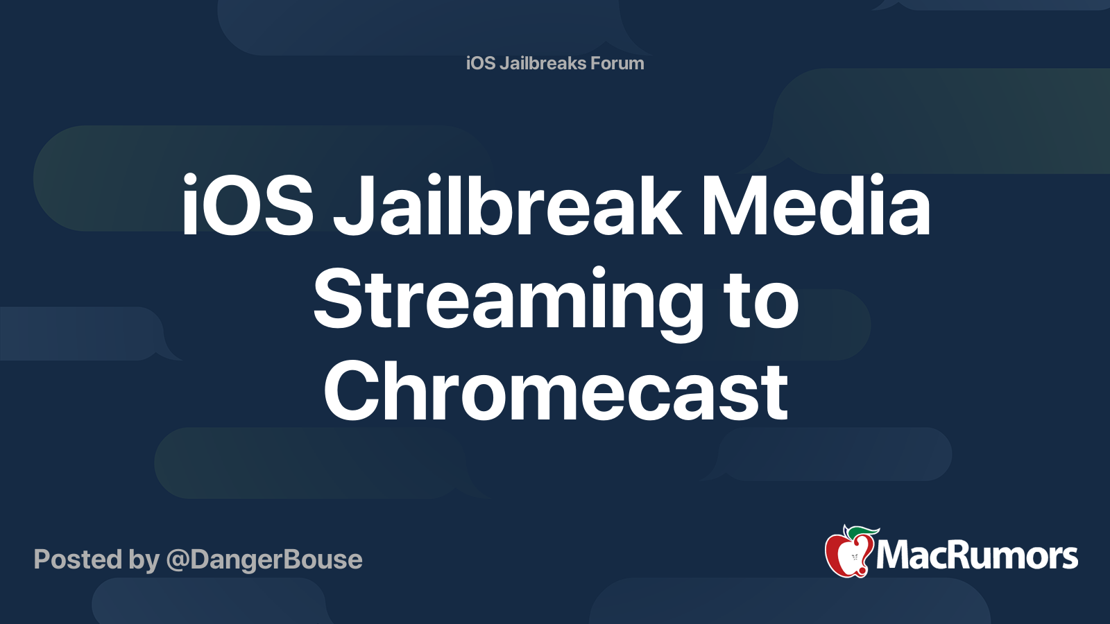 iOS Jailbreak Media Streaming to Chromecast MacRumors Forums