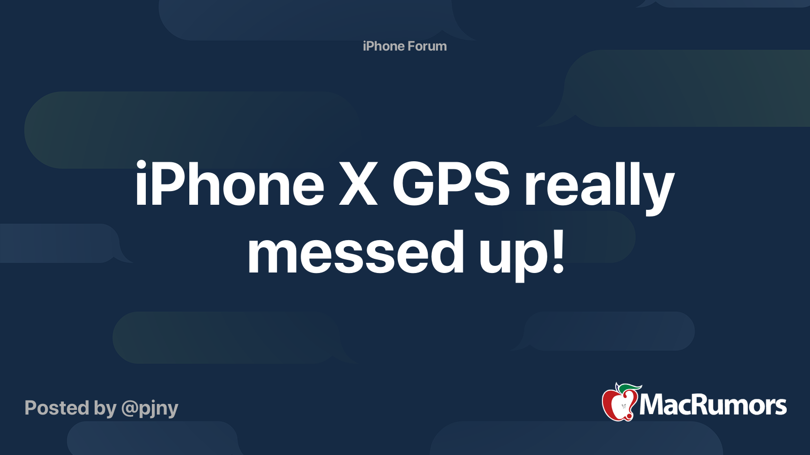 iPhone X GPS really messed up! MacRumors Forums