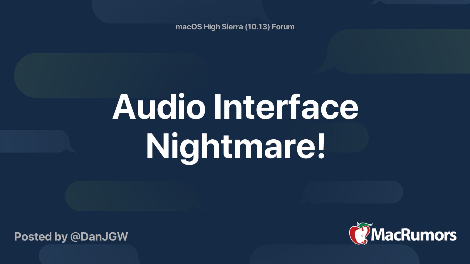 Audio interface for mac high sierra os