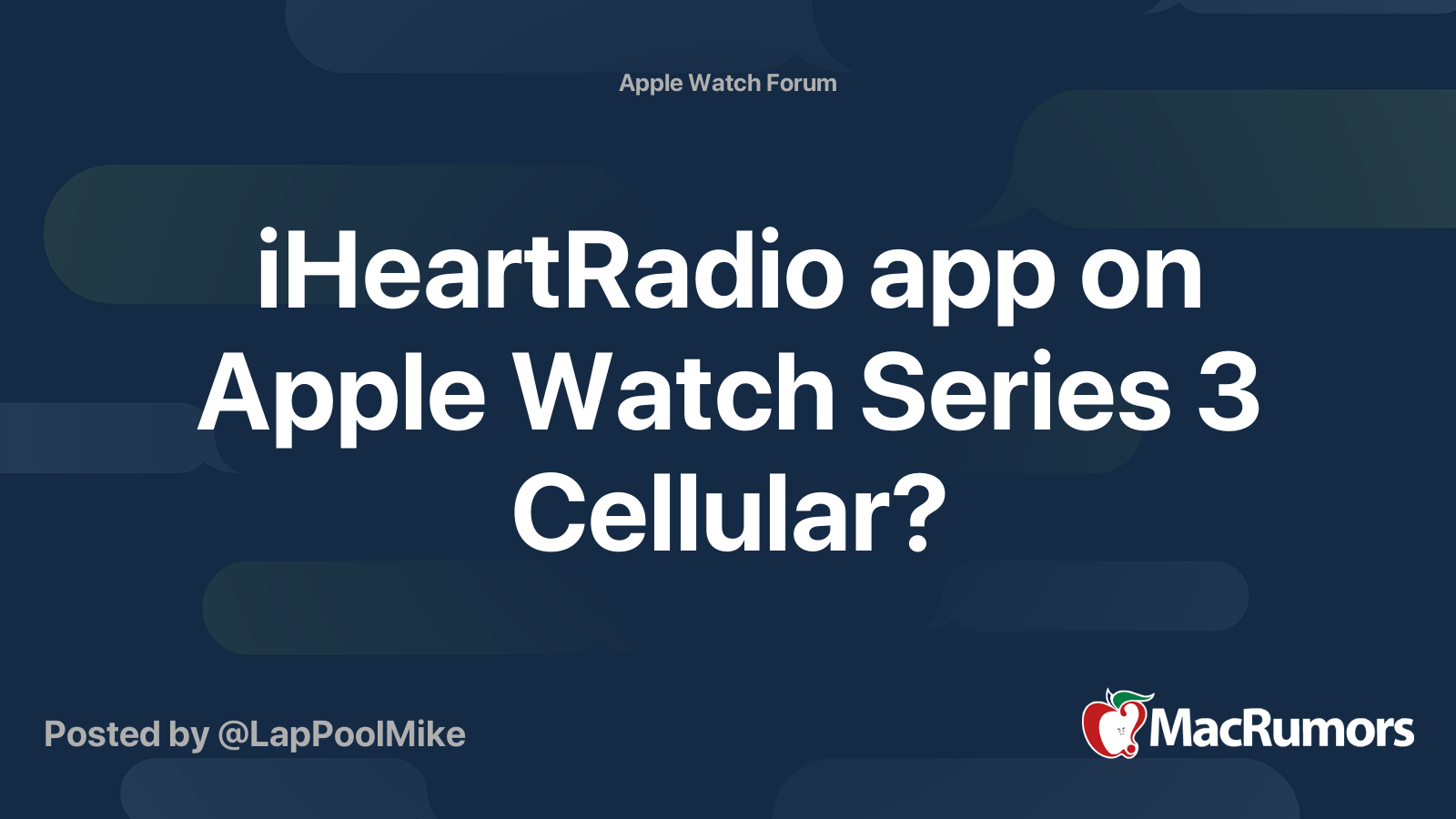 how to get iheartradio to play on apple watch