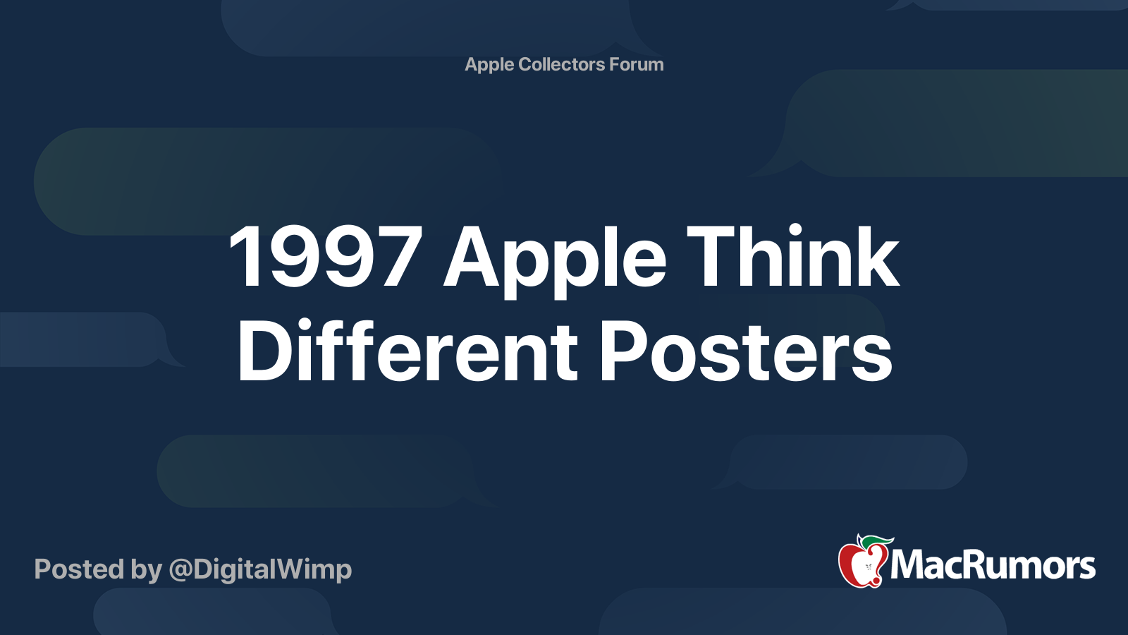 1997 Apple Think Different Posters | MacRumors Forums