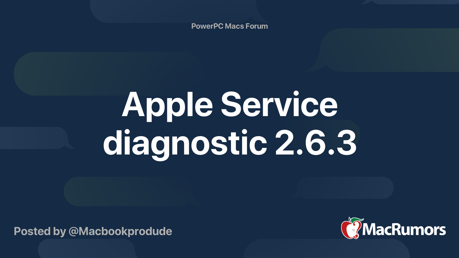 Asd Apple Service Diagnostic