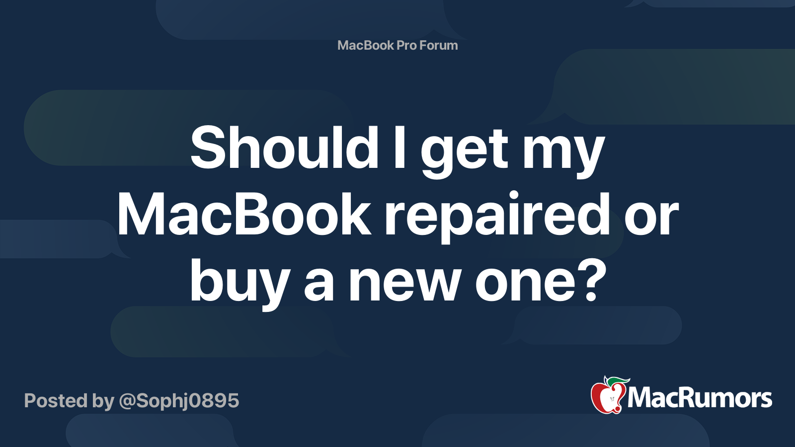 Should I Get My MacBook Repaired Or Buy A New One MacRumors Forums