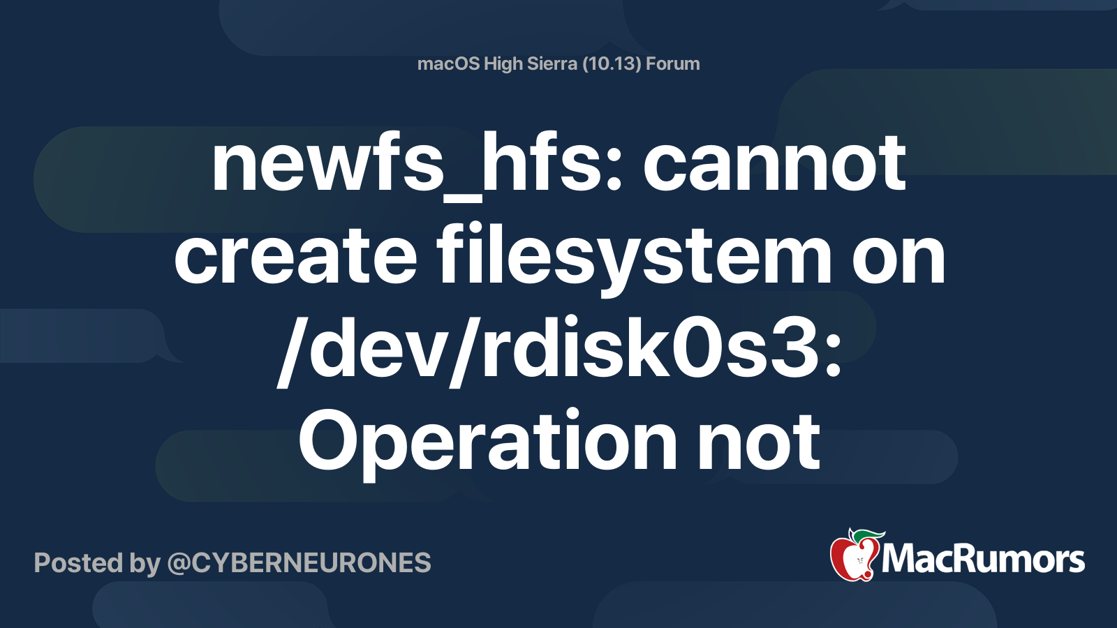 newfs-hfs-cannot-create-filesystem-on-dev-rdisk0s3-operation-not