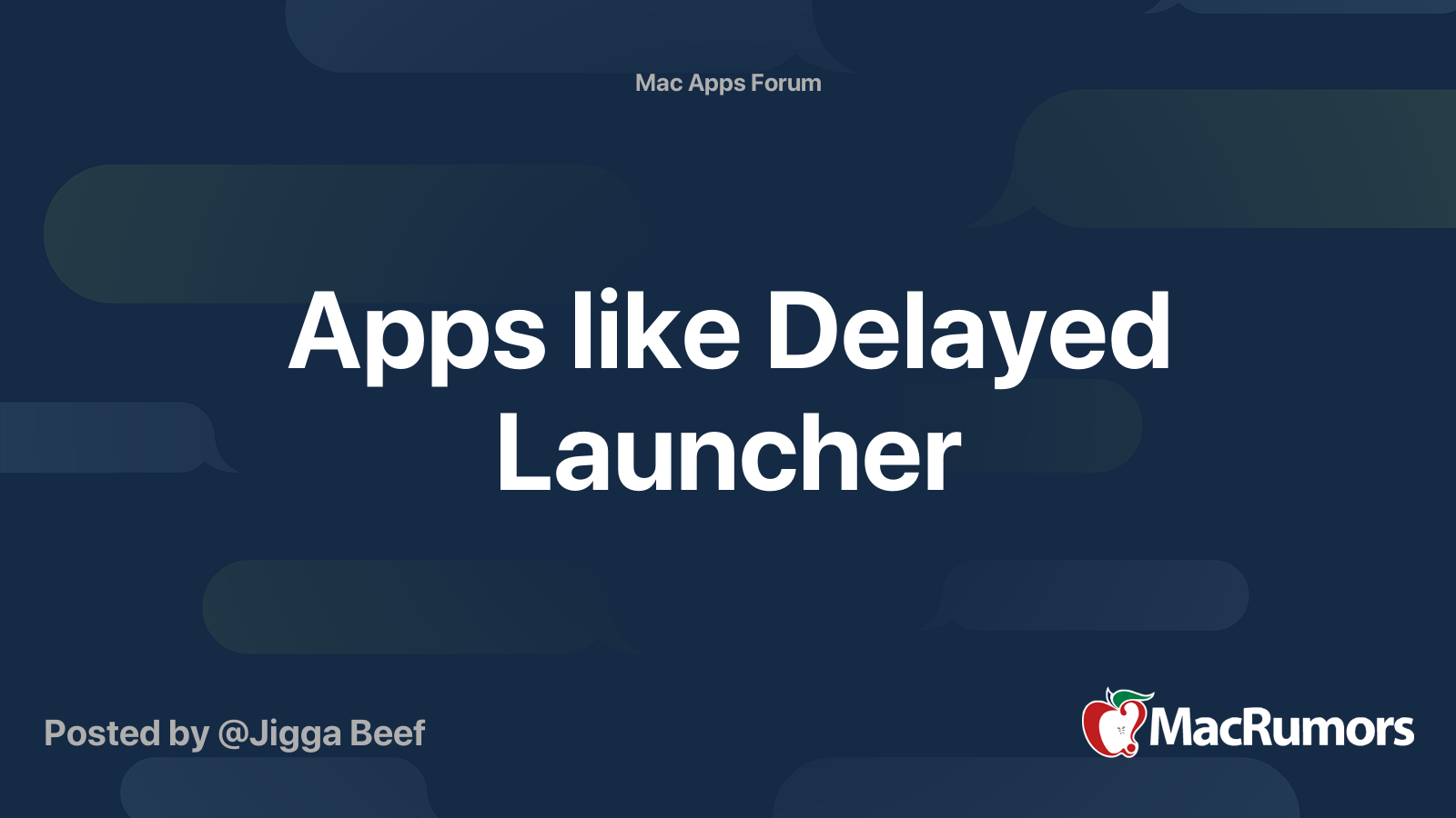 Apps Like Delayed Launcher Macrumors Forums