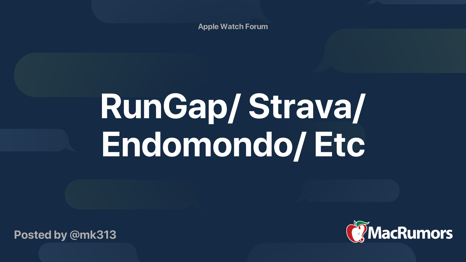 Endomondo apple watch hot sale