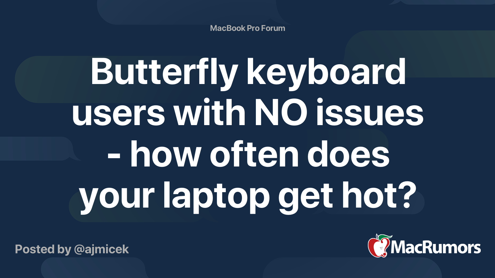 Butterfly keyboard users with NO issues how often does your laptop