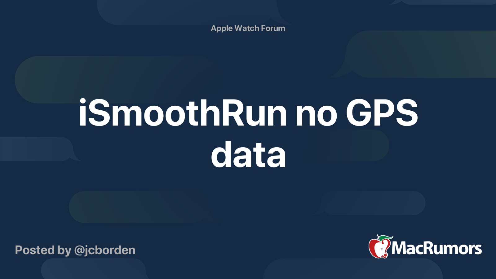 Ismoothrun sales apple watch