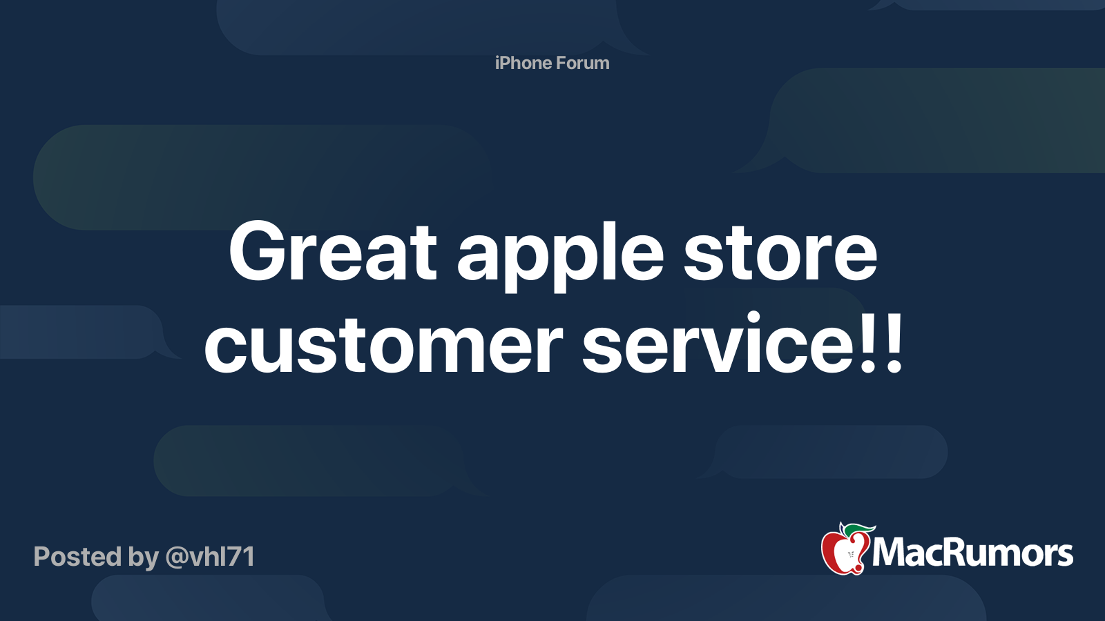service client apple store mail