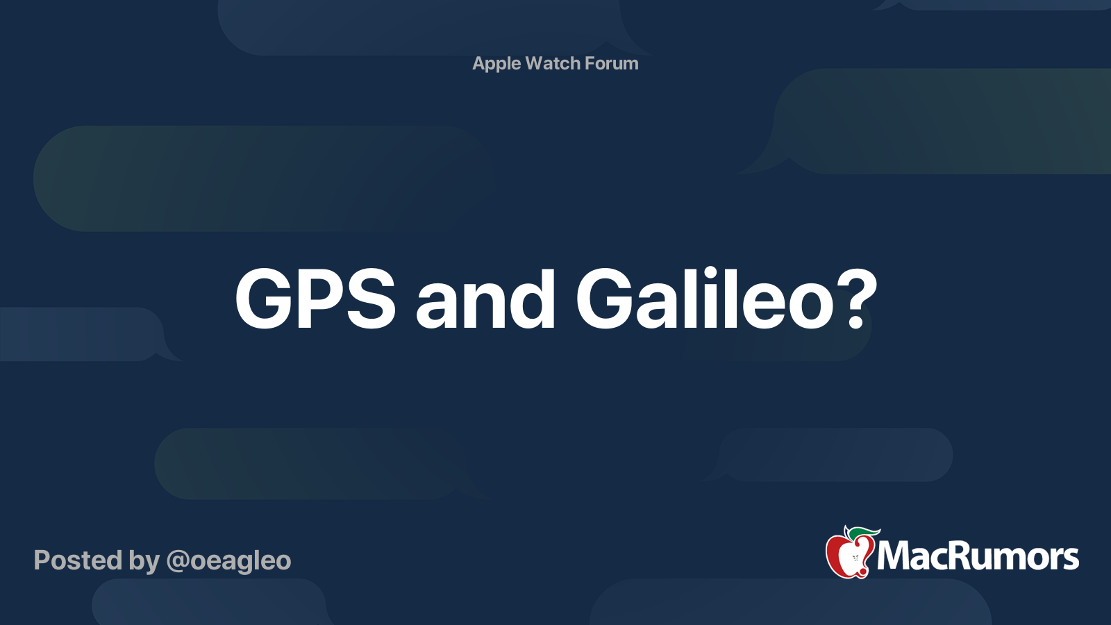 Galileo apple online watch