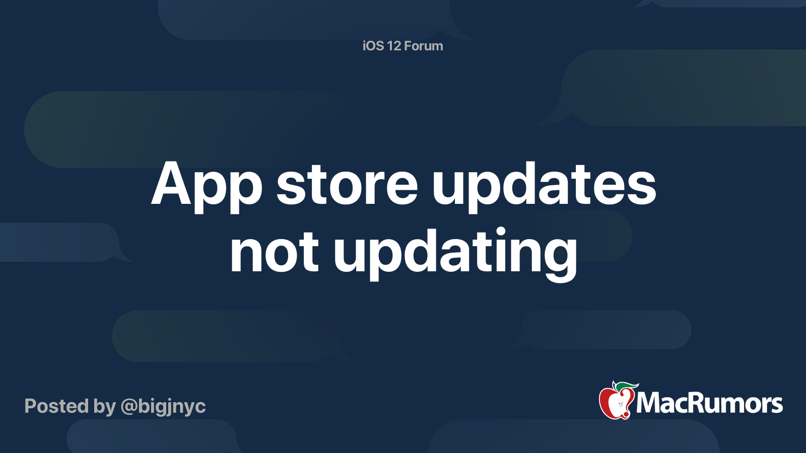 App store updates not updating MacRumors Forums