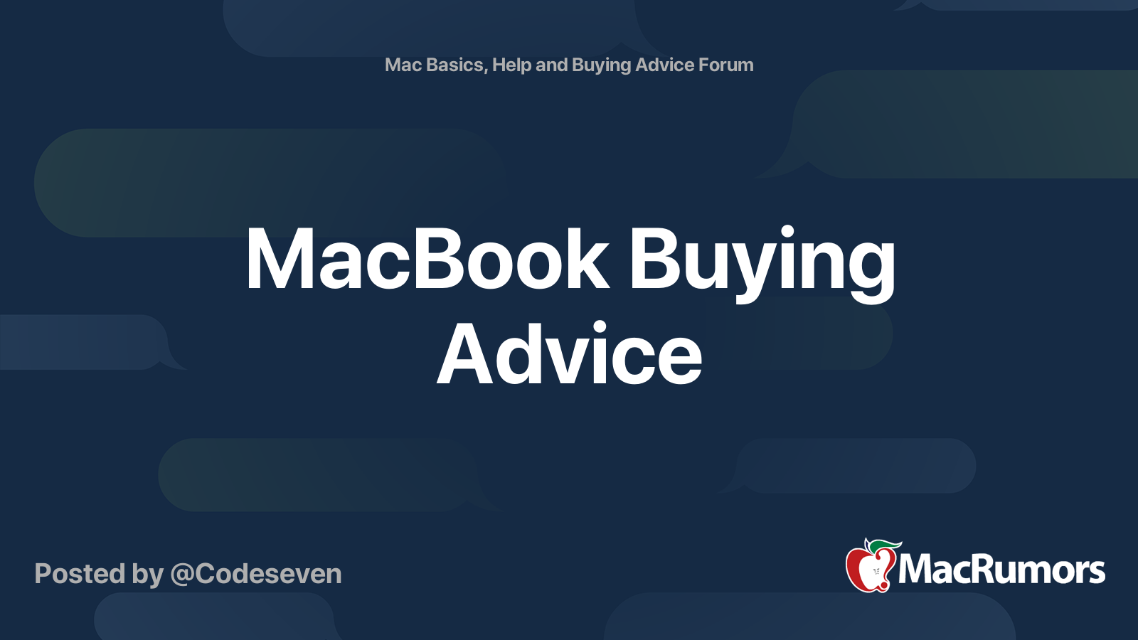 MacBook Buying Advice MacRumors Forums