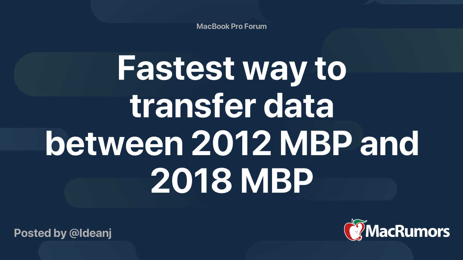 Fastest Way To Transfer Data