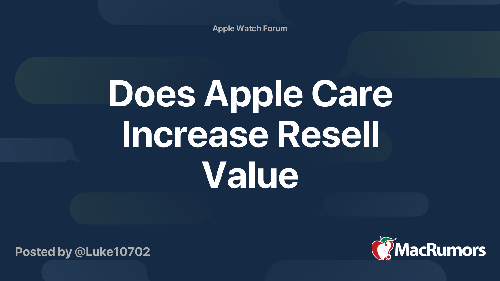 Does Apple Care Increase Resell Value MacRumors Forums