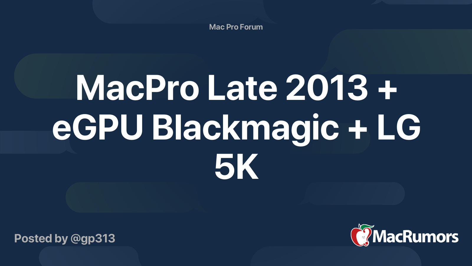 Egpu mac pro on sale 2013