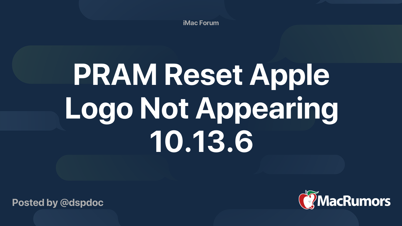 apple pram reset