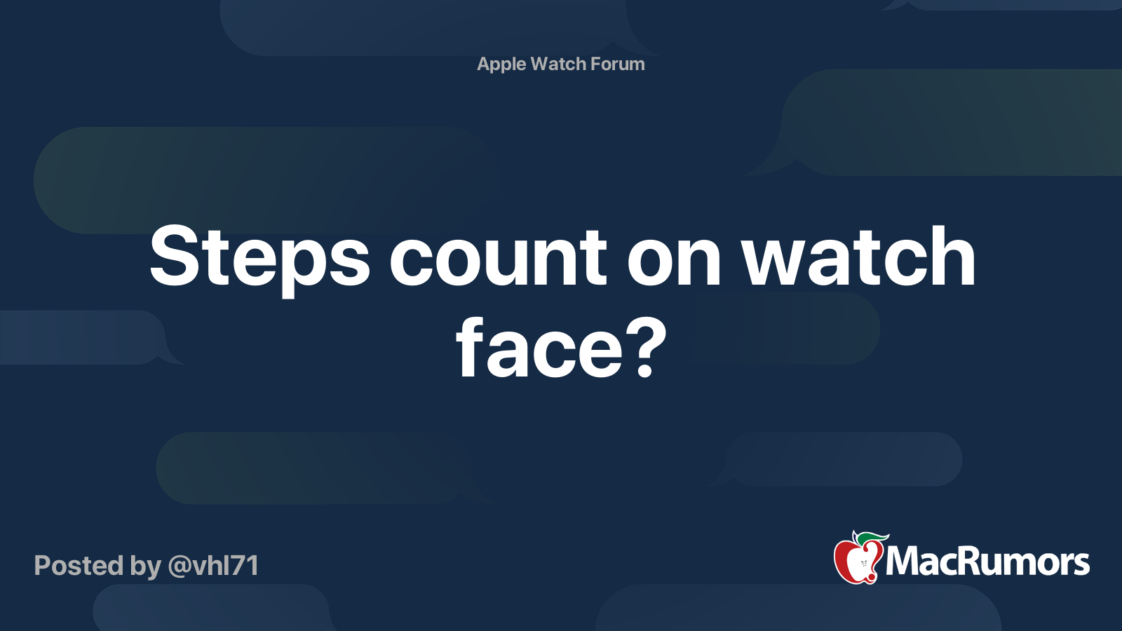 Apple watch discount step counter face