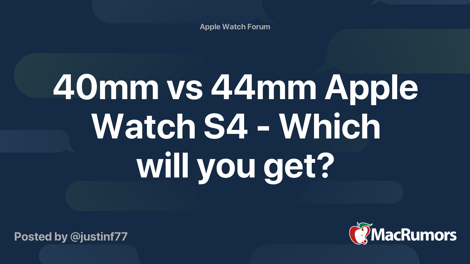 i watch 6 40mm vs 44mm
