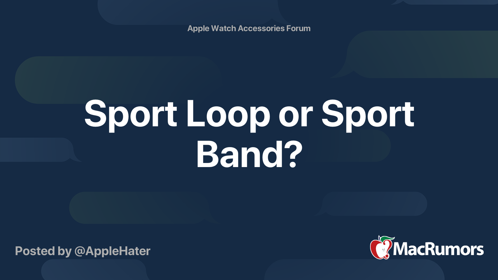 Difference between sport online loop and sport band