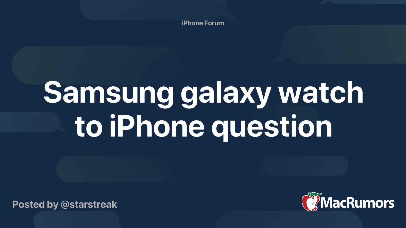 samsung galaxy watch to iphone